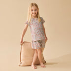 Organic Short Sleeved Pyjamas - Summer Bloom