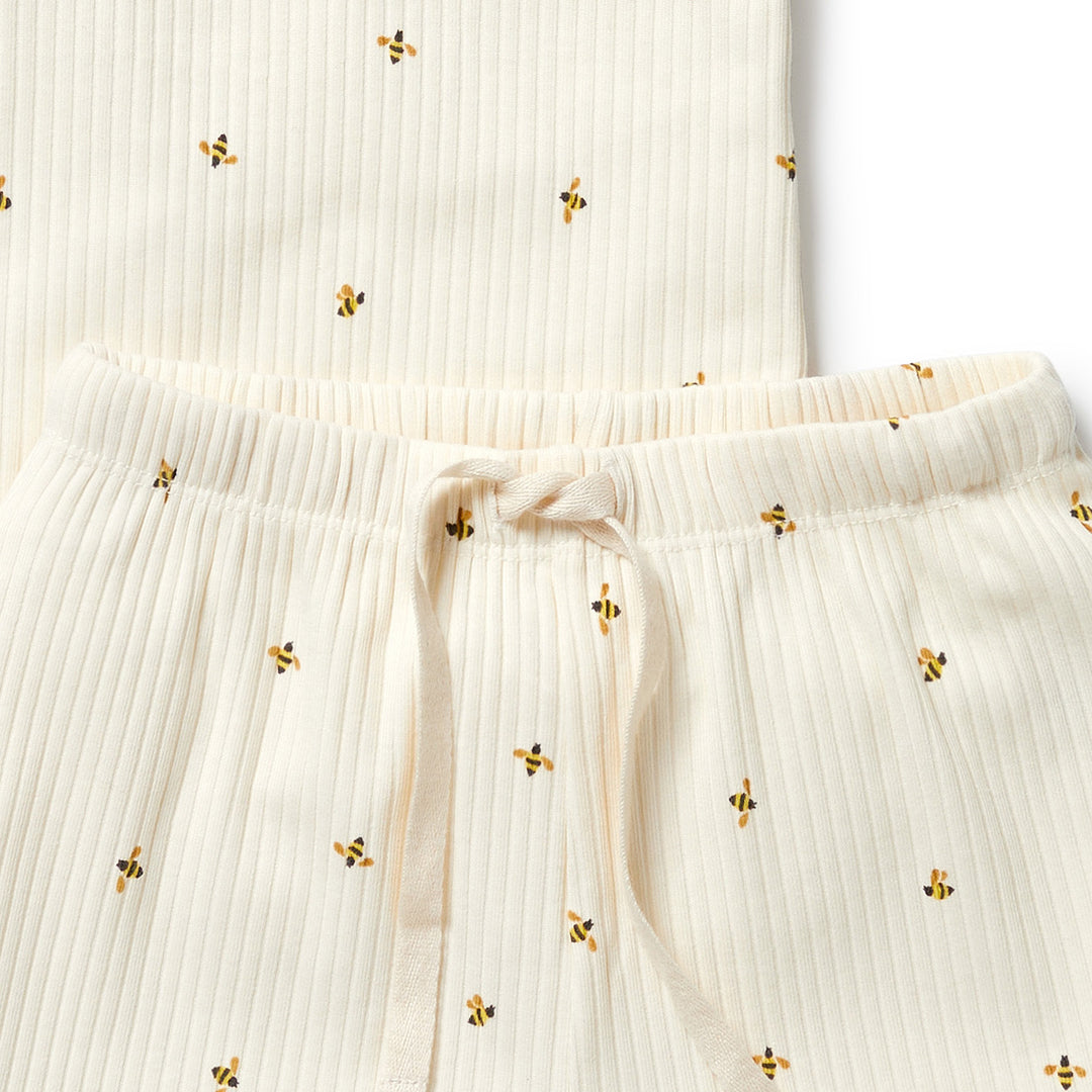 Wilson & Frenchy Organic Short Sleeved Pyjamas - Bee Mine