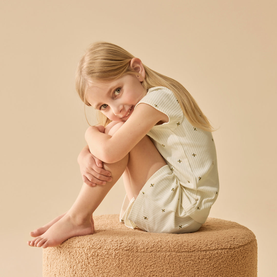 Wilson & Frenchy Organic Short Sleeved Pyjamas - Bee Mine
