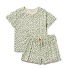Organic Womens Short Sleeved Pyjamas - Periwinkle