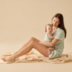 Organic Womens Short Sleeved Pyjamas - Periwinkle