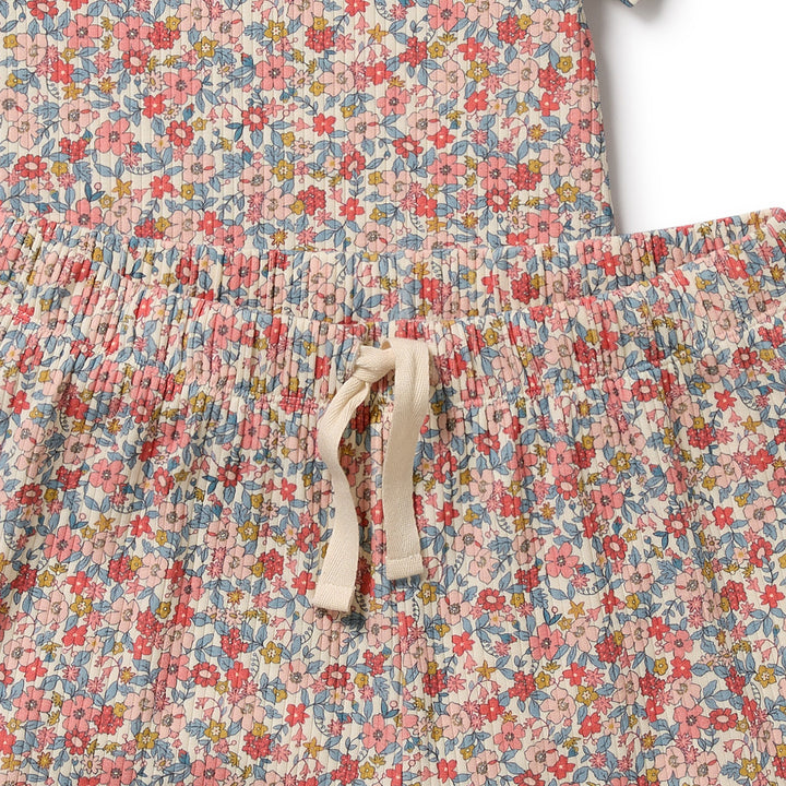Wilson & Frenchy Organic Womens Short Sleeved Pyjamas - Summer Bloom