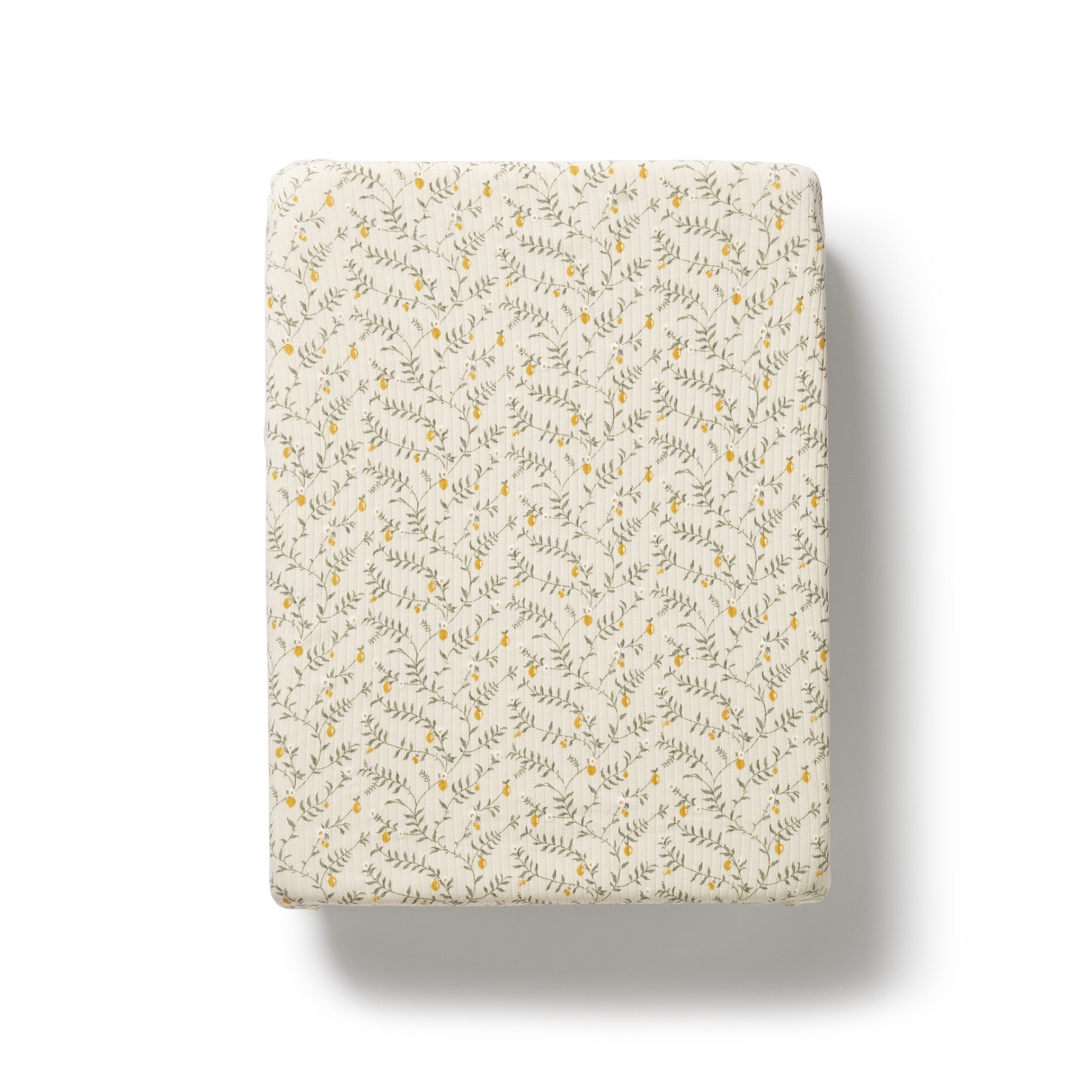 Organic Bassinet Sheet - Lemon Leaf