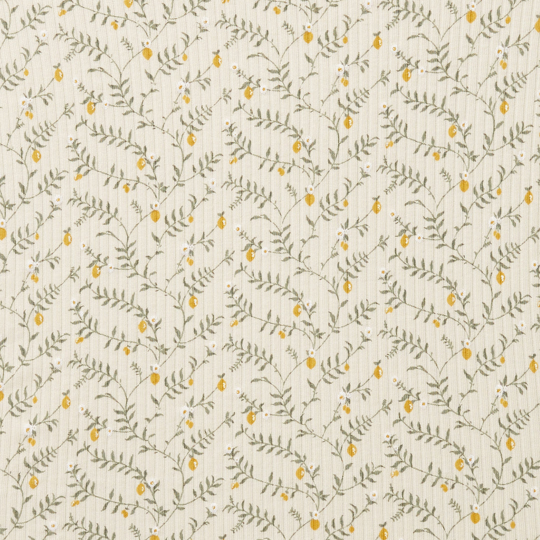 Wilson & Frenchy Organic Bassinet Sheet - Lemon Leaf