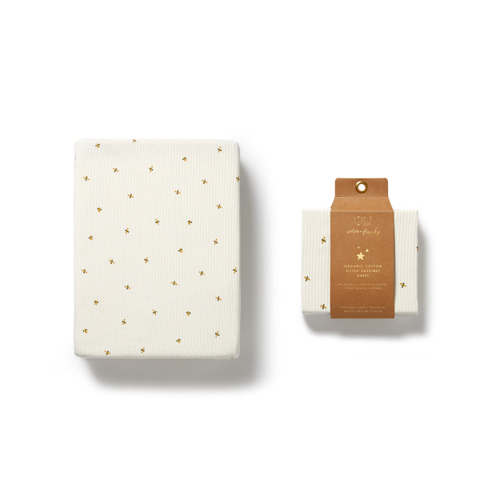 Wilson & Frenchy Organic Bassinet Sheet - Bee Mine