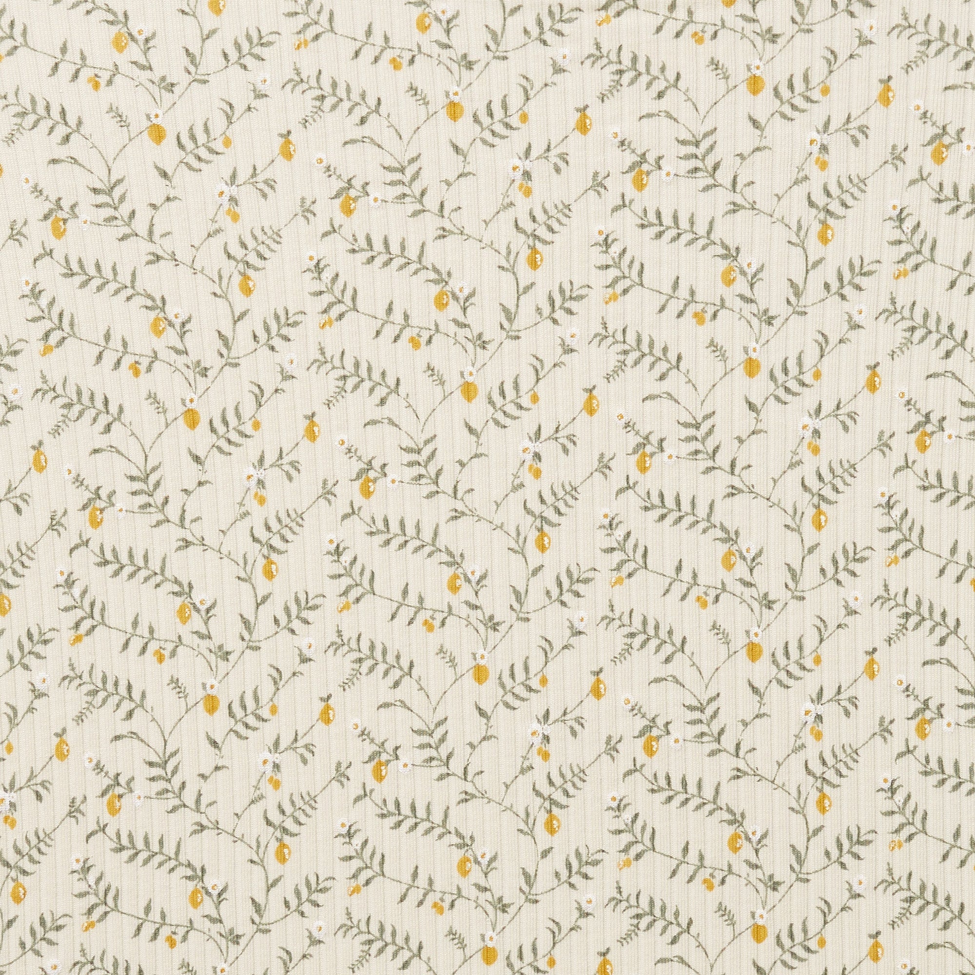 Organic Cot Sheet - Lemon Leaf