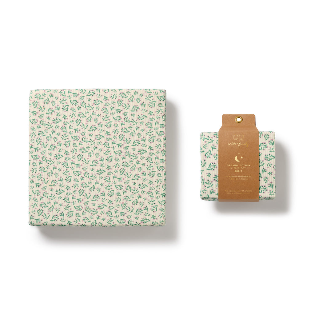 Organic Cot Sheet - Periwinkle