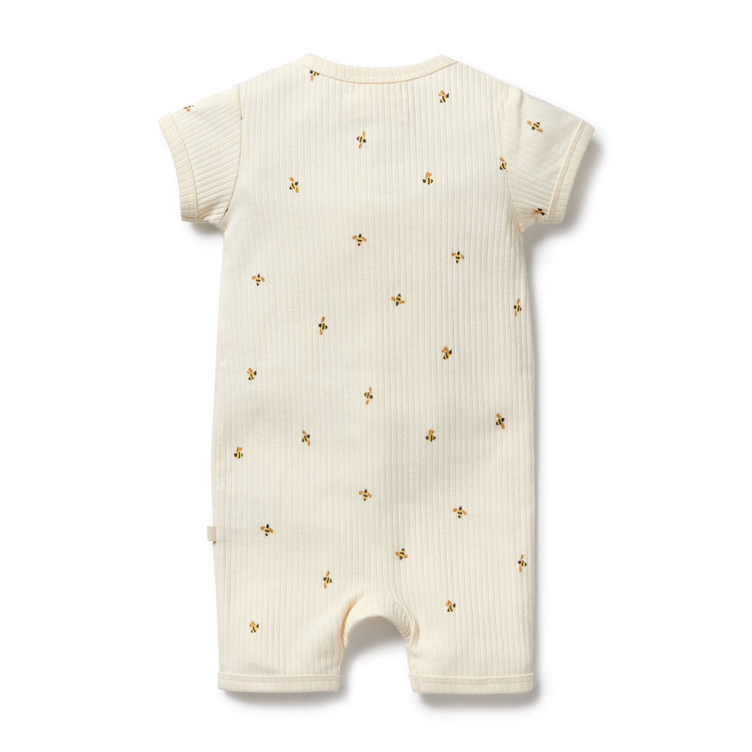 Wilson & Frenchy Organic Boyleg Zipsuit - Bee Mine