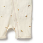 Organic Boyleg Zipsuit - Bee Mine