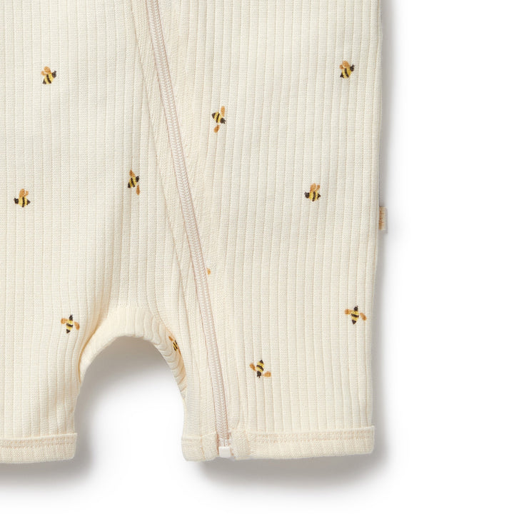 Wilson & Frenchy Organic Boyleg Zipsuit - Bee Mine