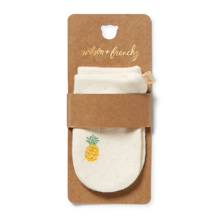 Wilson & Frenchy Organic Pointelle Mittens - Piney Pals