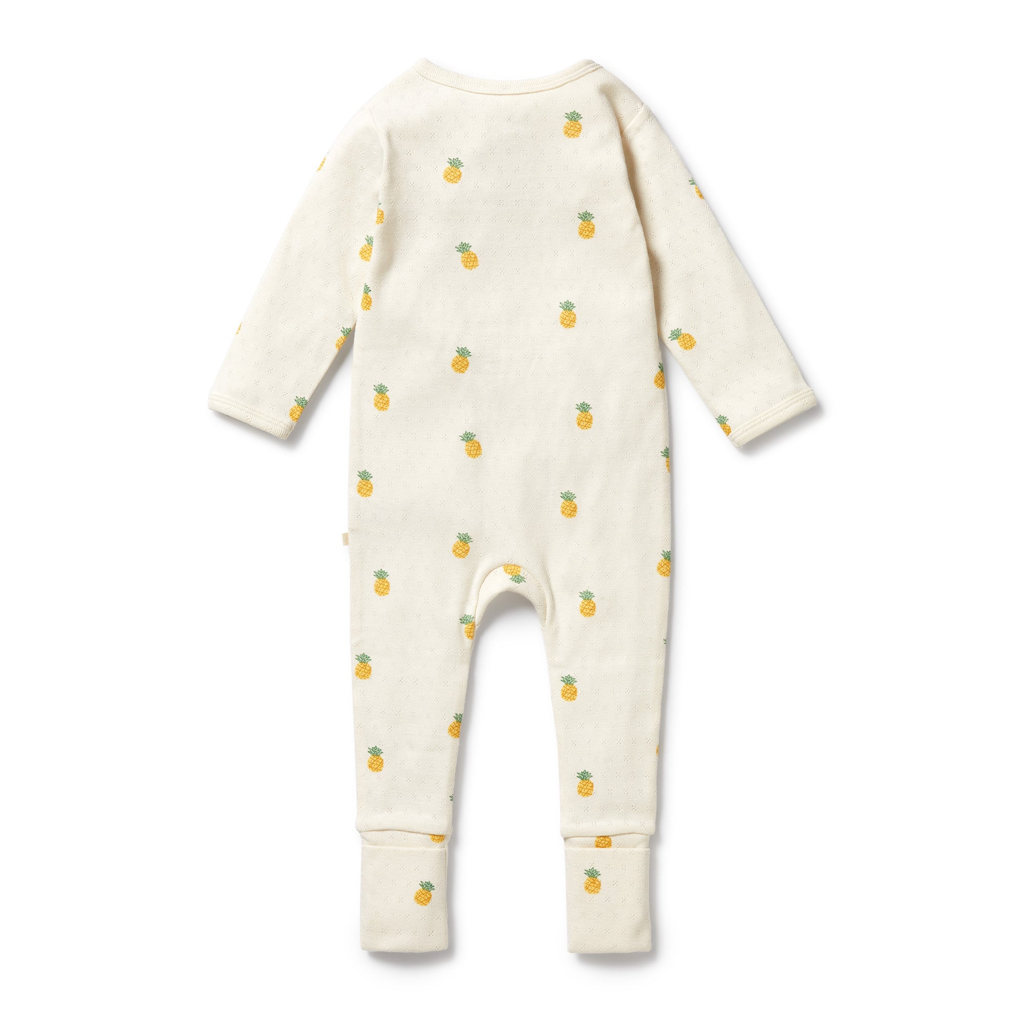 Wilson & Frenchy Organic Pointelle Zipsuit with Feet - Piney Pals
