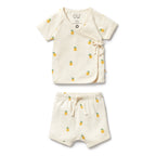 Organic Pointelle Kimono Set - Piney Pals