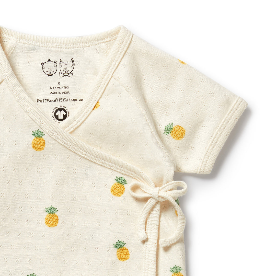 Wilson & Frenchy Organic Pointelle Kimono Set - Piney Pals