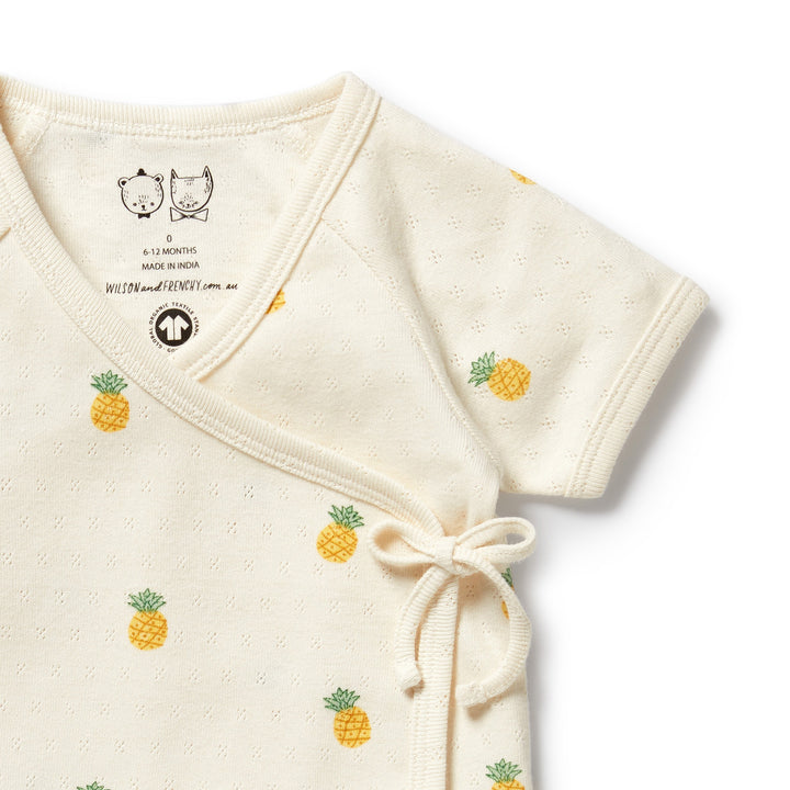 Wilson & Frenchy Organic Pointelle Kimono Set - Piney Pals