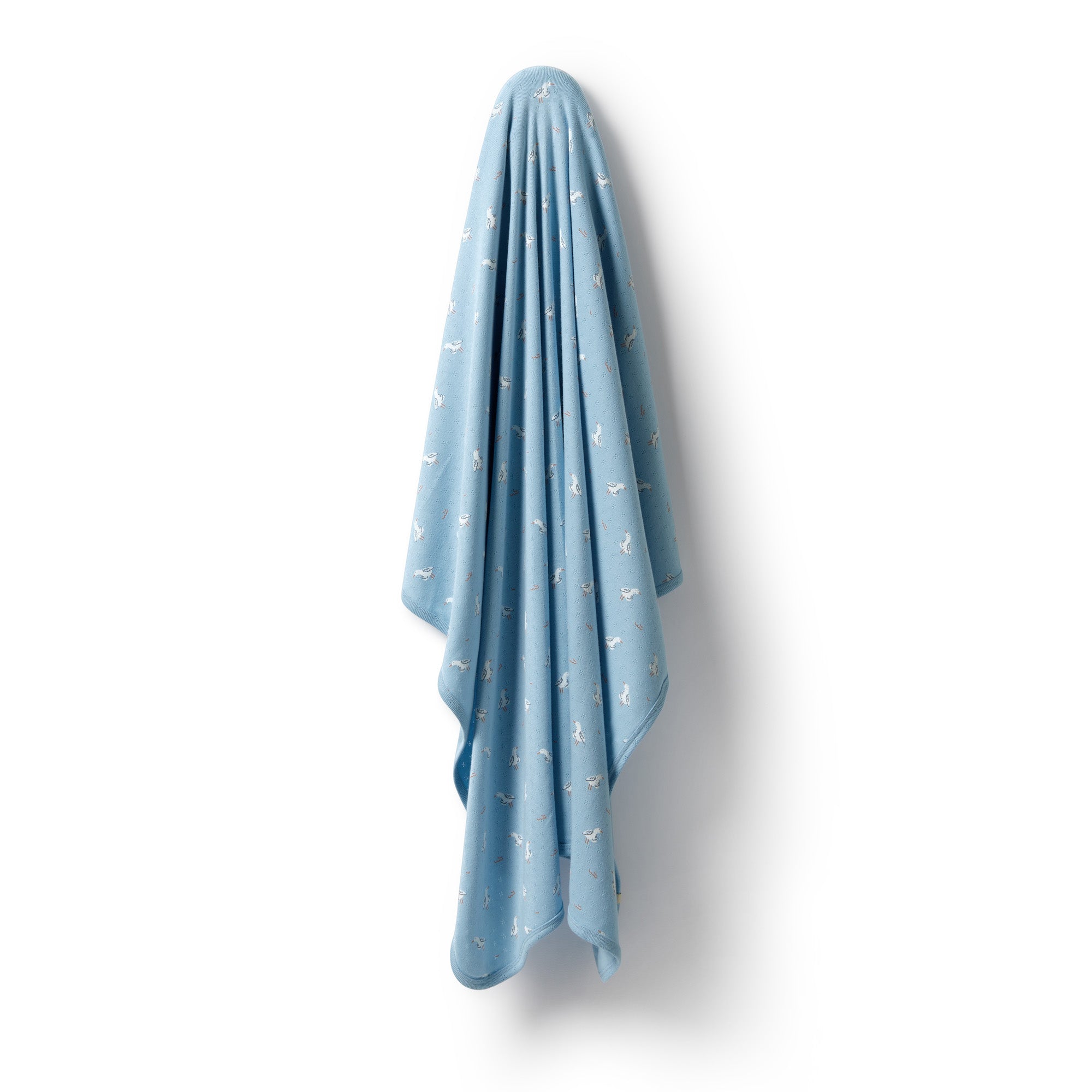 Organic Pointelle Bunny Rug - Sunny Seagulls