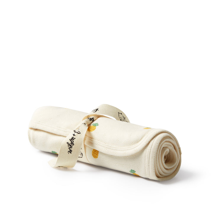 Wilson & Frenchy Organic Pointelle Bunny Rug - Piney Pals