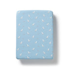 Organic Pointelle Bassinet Sheet - Sunny Seagulls