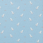 Organic Pointelle Bassinet Sheet - Sunny Seagulls