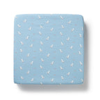 Organic Pointelle Cot Sheet - Sunny Seagulls