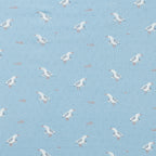 Organic Pointelle Cot Sheet - Sunny Seagulls