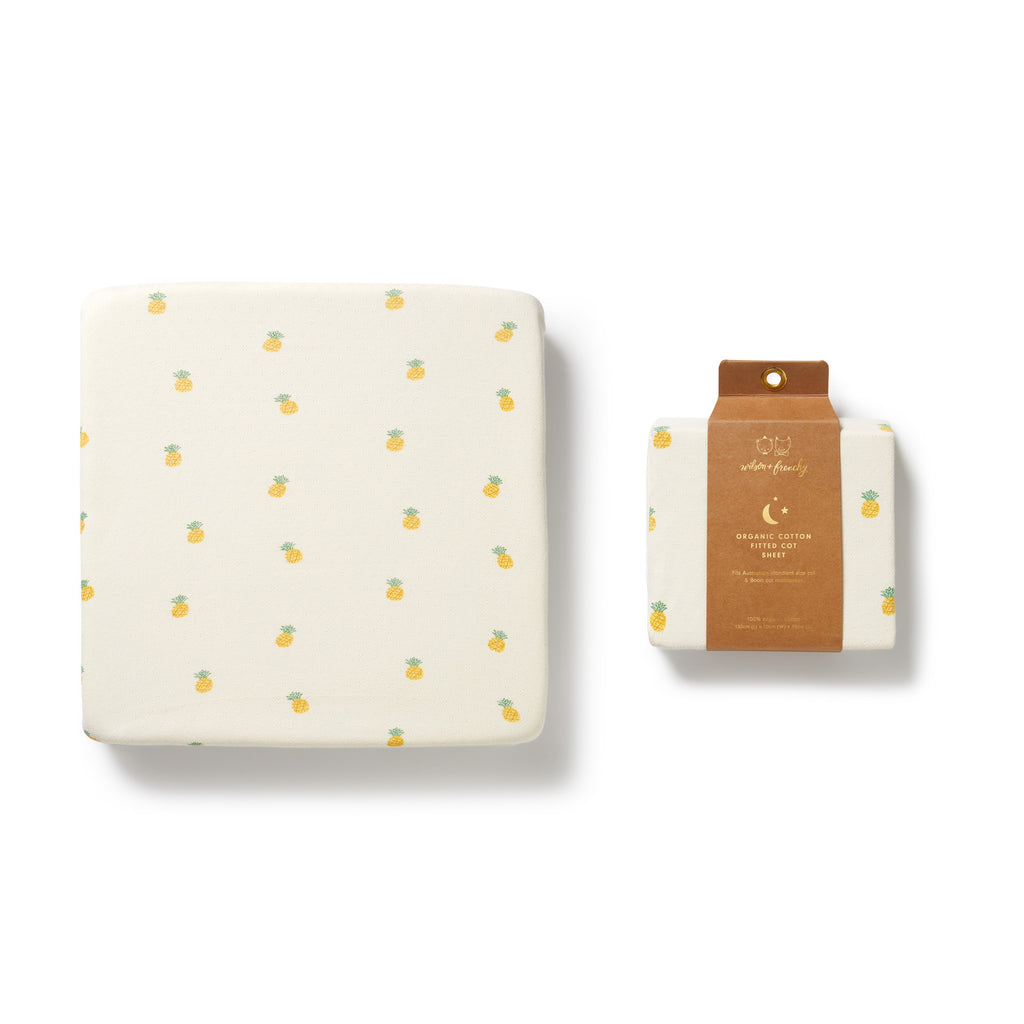 Organic Pointelle Cot Sheet - Piney Pals