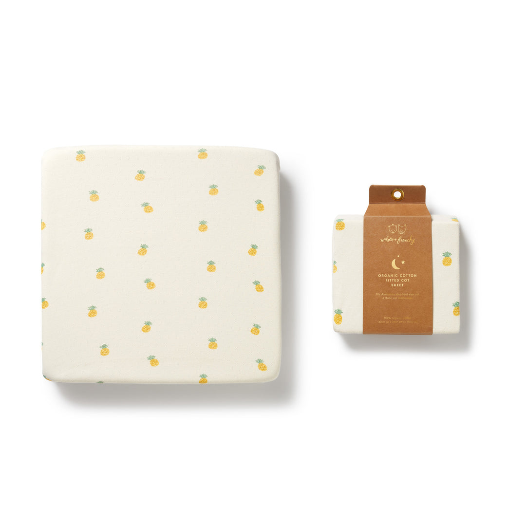 Wilson & Frenchy Organic Pointelle Cot Sheet - Piney Pals