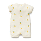 Organic Pointelle Boyleg Zipsuit - Piney Pals