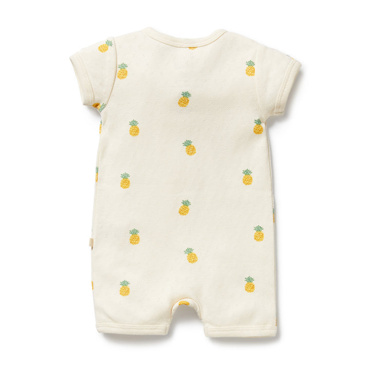 Wilson & Frenchy Organic Pointelle Boyleg Zipsuit - Piney Pals