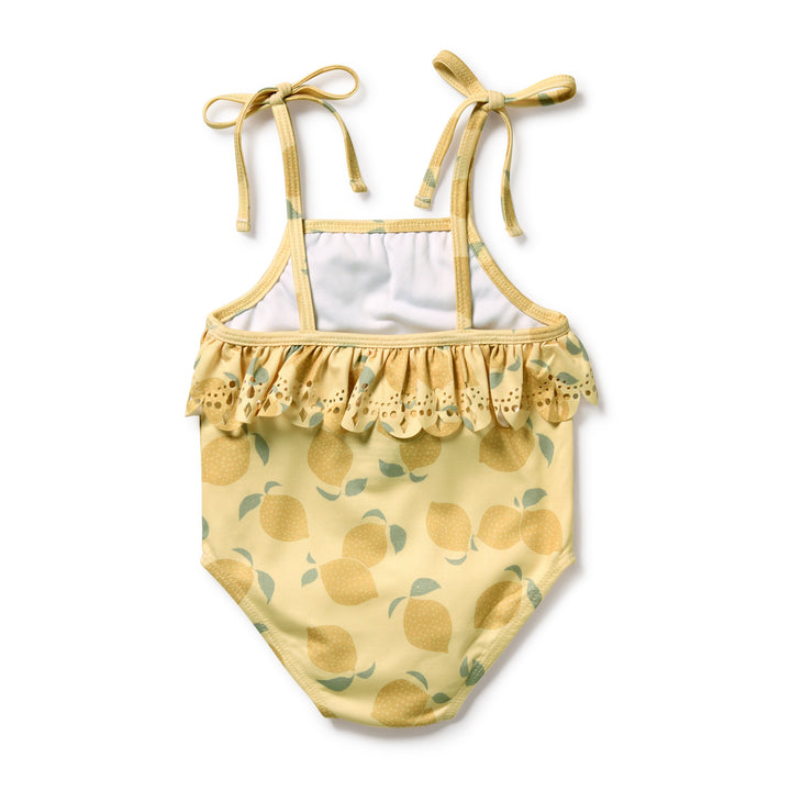 PRE-ORDER - Wilson & Frenchy Cutwork Swimsuit - Lemon Drop