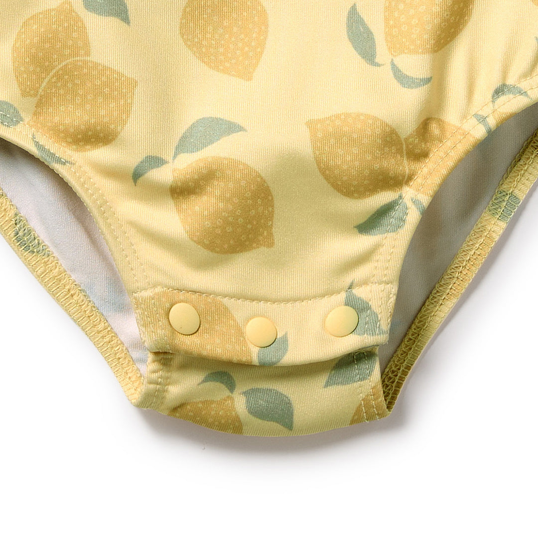 PRE-ORDER - Wilson & Frenchy Cutwork Swimsuit - Lemon Drop