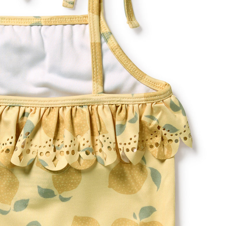 PRE-ORDER - Wilson & Frenchy Cutwork Swimsuit - Lemon Drop