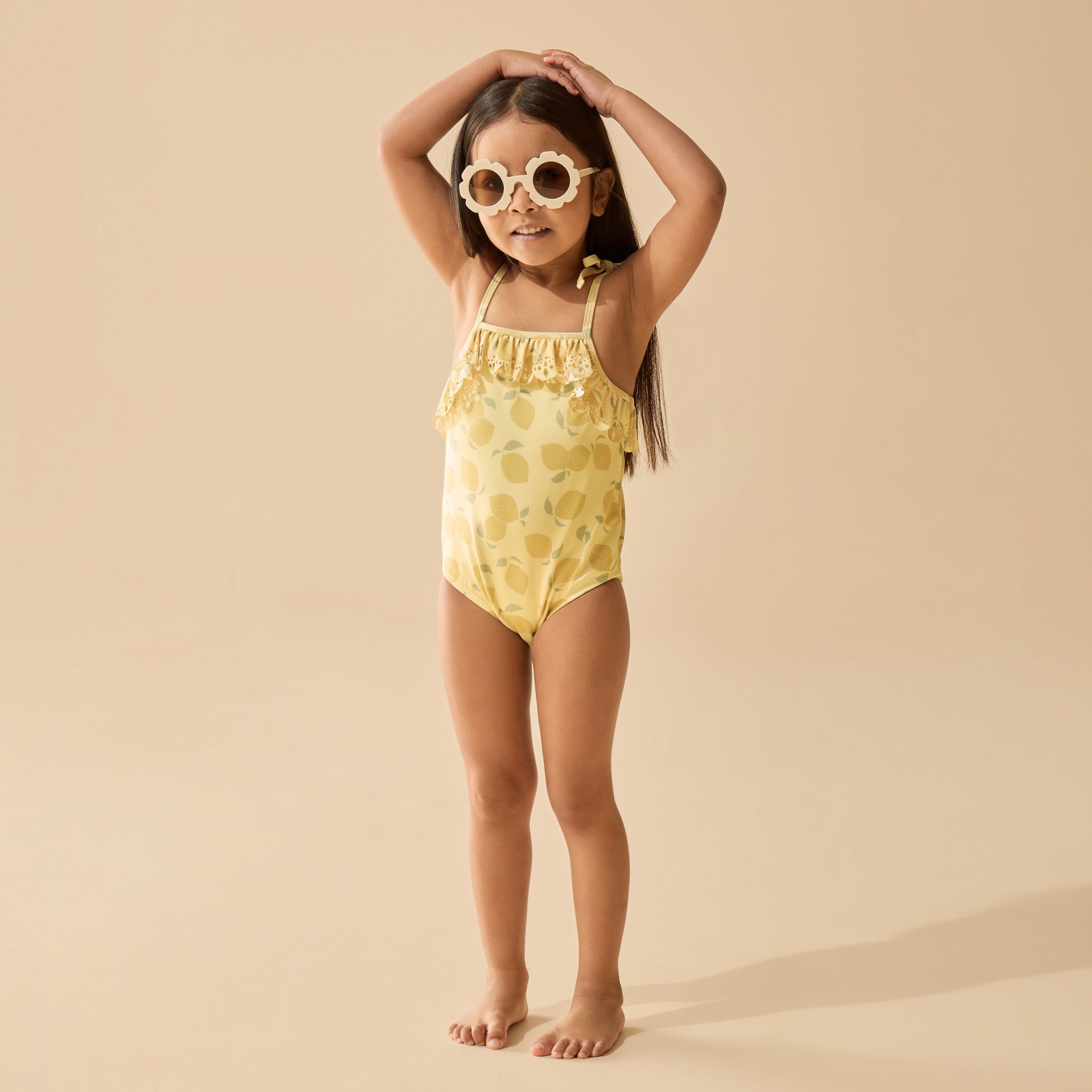 Wilson & Frenchy Cutwork Swimsuit - Lemon Drop