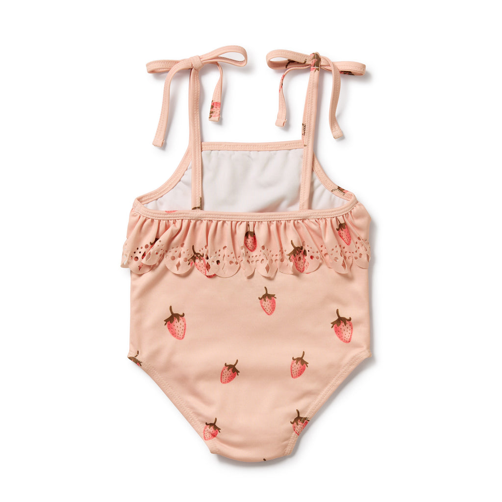 Wilson & Frenchy Cutwork Swimsuit - Strawberry Kisses