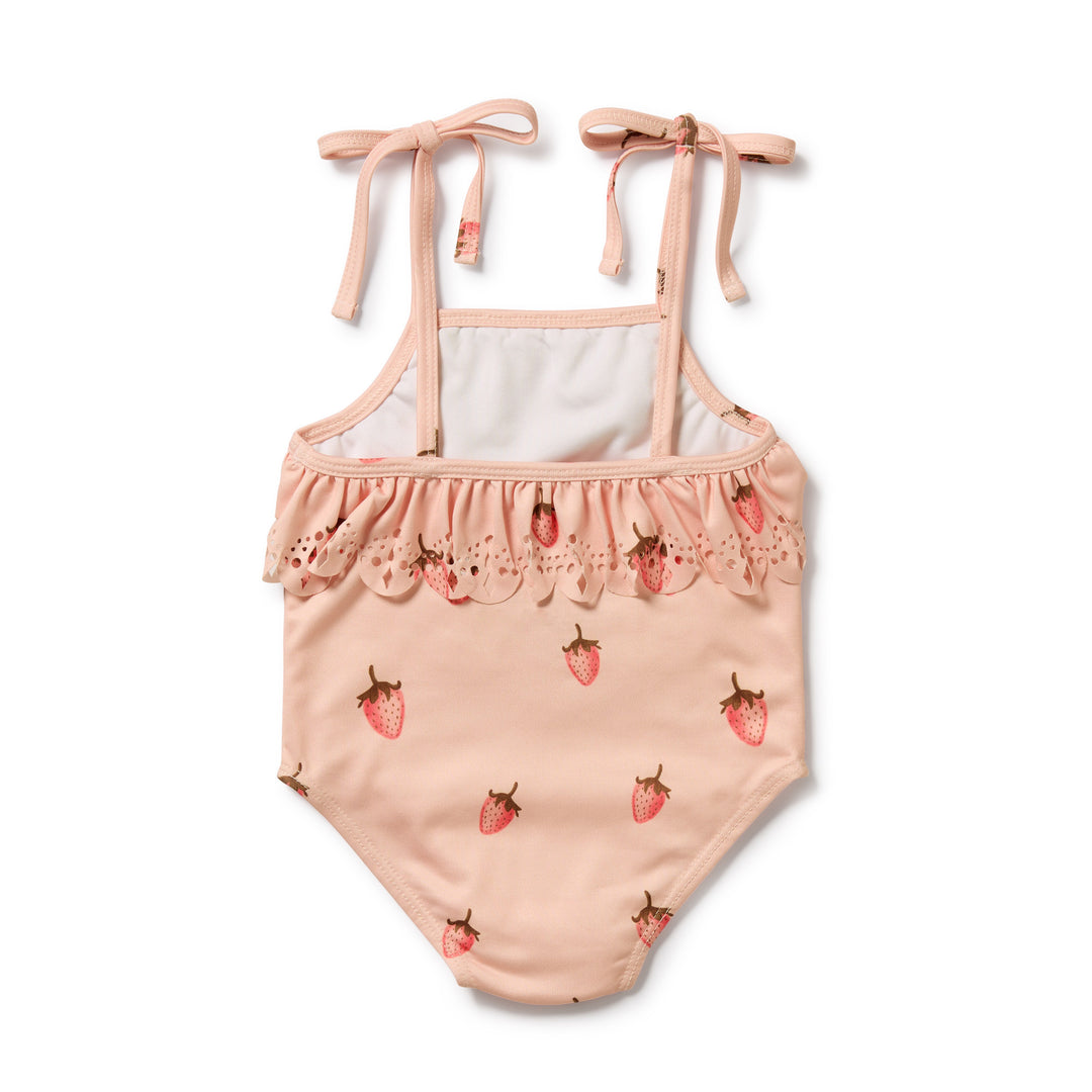 PRE-ORDER - Wilson & Frenchy Cutwork Swimsuit - Strawberry Kisses