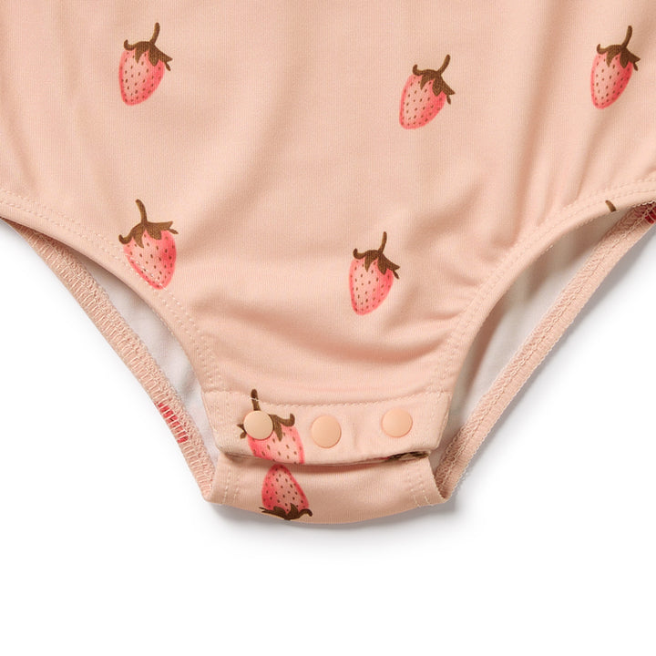 PRE-ORDER - Wilson & Frenchy Cutwork Swimsuit - Strawberry Kisses