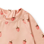 Cutwork Rashie Swimset - Strawberry Kisses