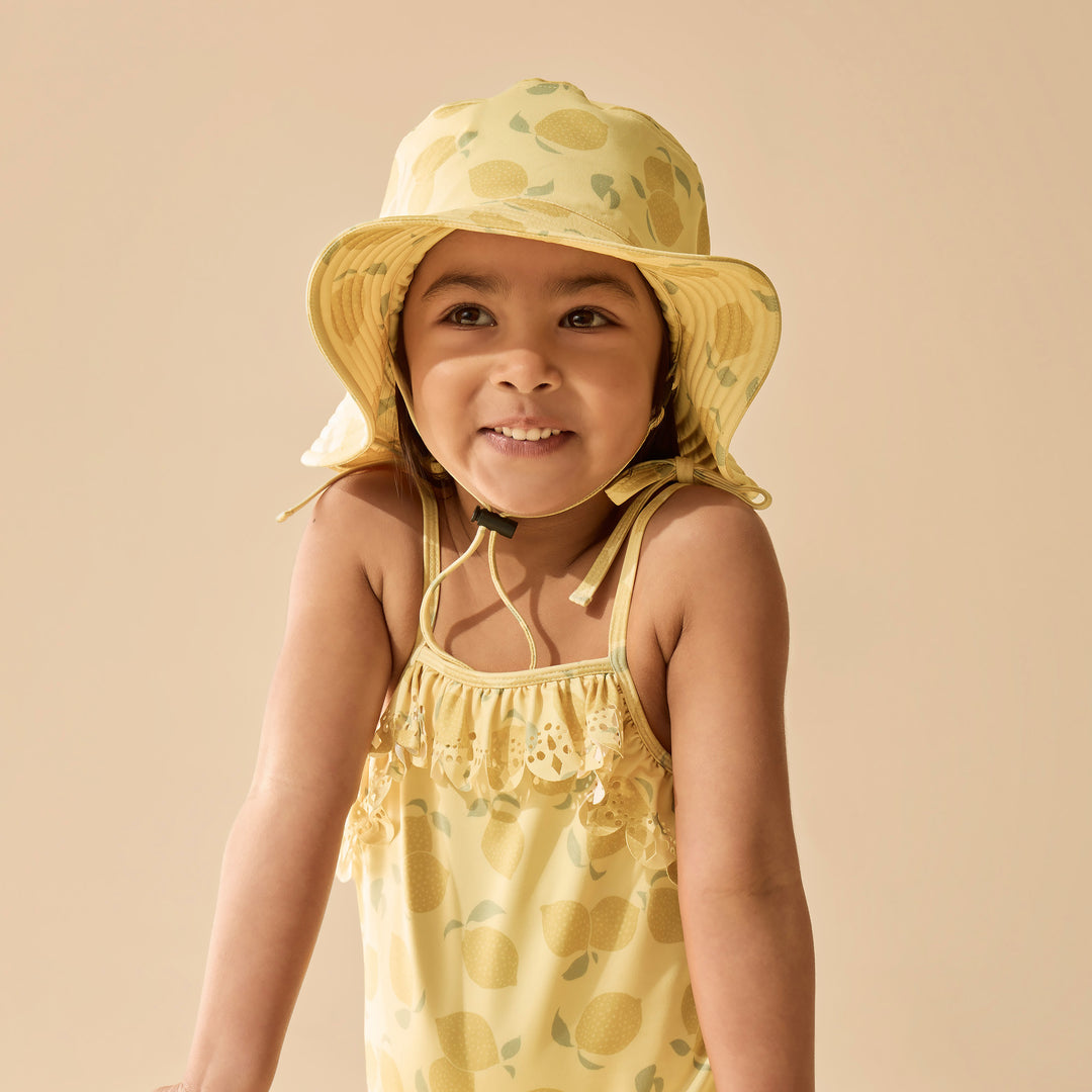 PRE-ORDER - Wilson & Frenchy Swim Sun Hat - Lemon Drop