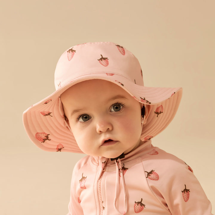 PRE-ORDER - Wilson & Frenchy Swim Sun Hat - Strawberry Kisses