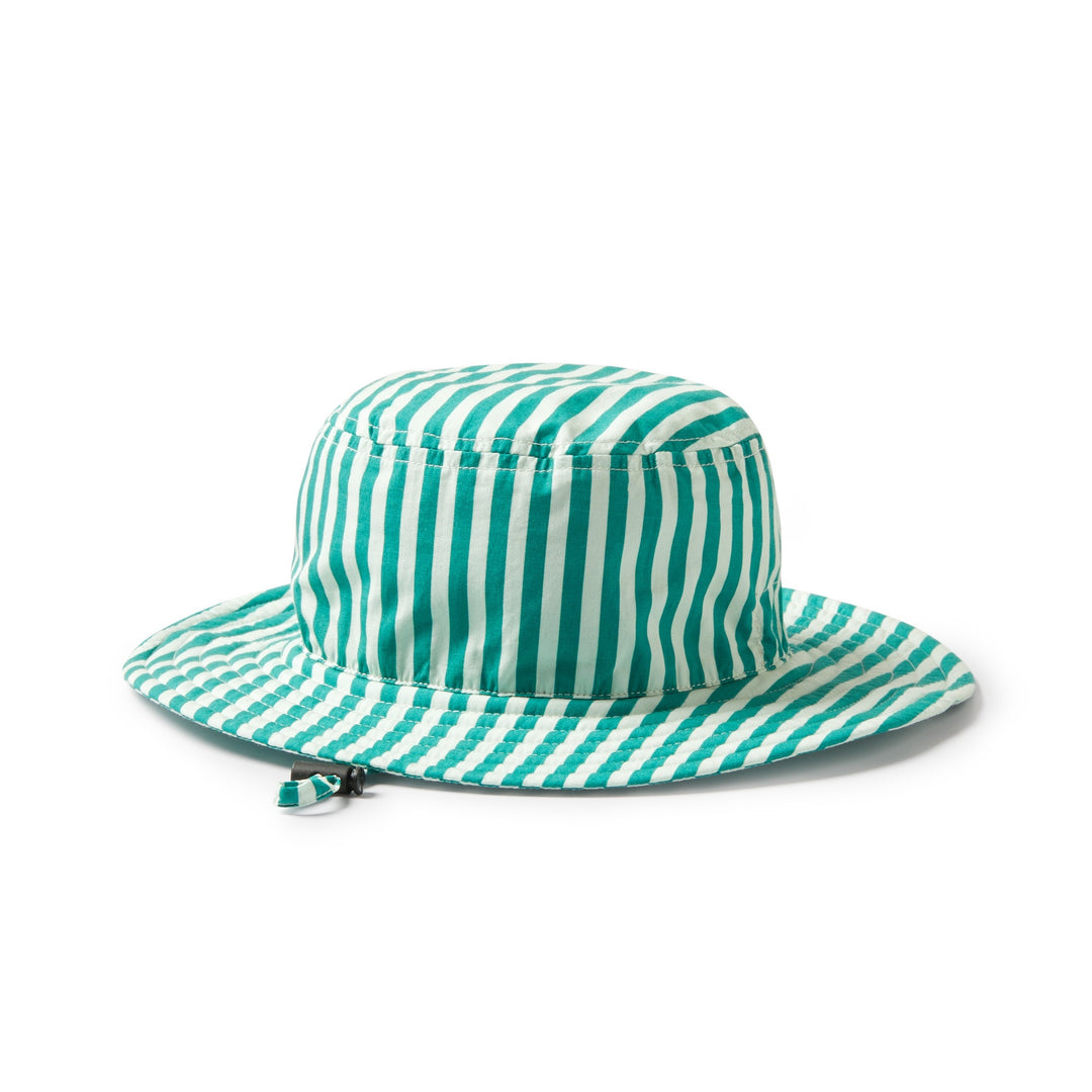 Wilson & Frenchy Sun Hat - Green Bean Stripe