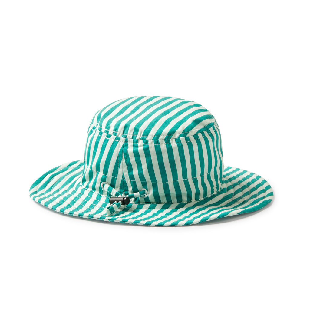 Sun Hat - Green Bean Stripe