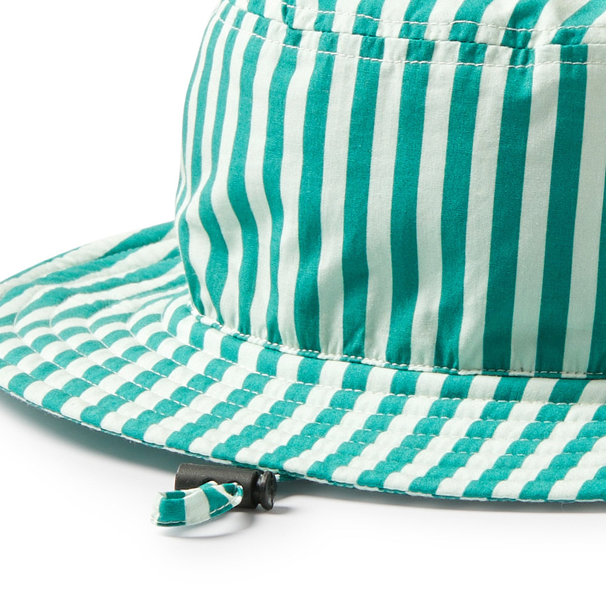 Sun Hat - Green Bean Stripe