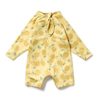 One Piece Boyleg Swimsuit - Lemon Drop