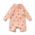 One Piece Boyleg Swimsuit - Strawberry Kisses