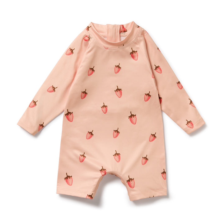 PRE-ORDER - Wilson & Frenchy One Piece Boyleg Swimsuit - Strawberry Kisses