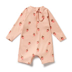 One Piece Boyleg Swimsuit - Strawberry Kisses