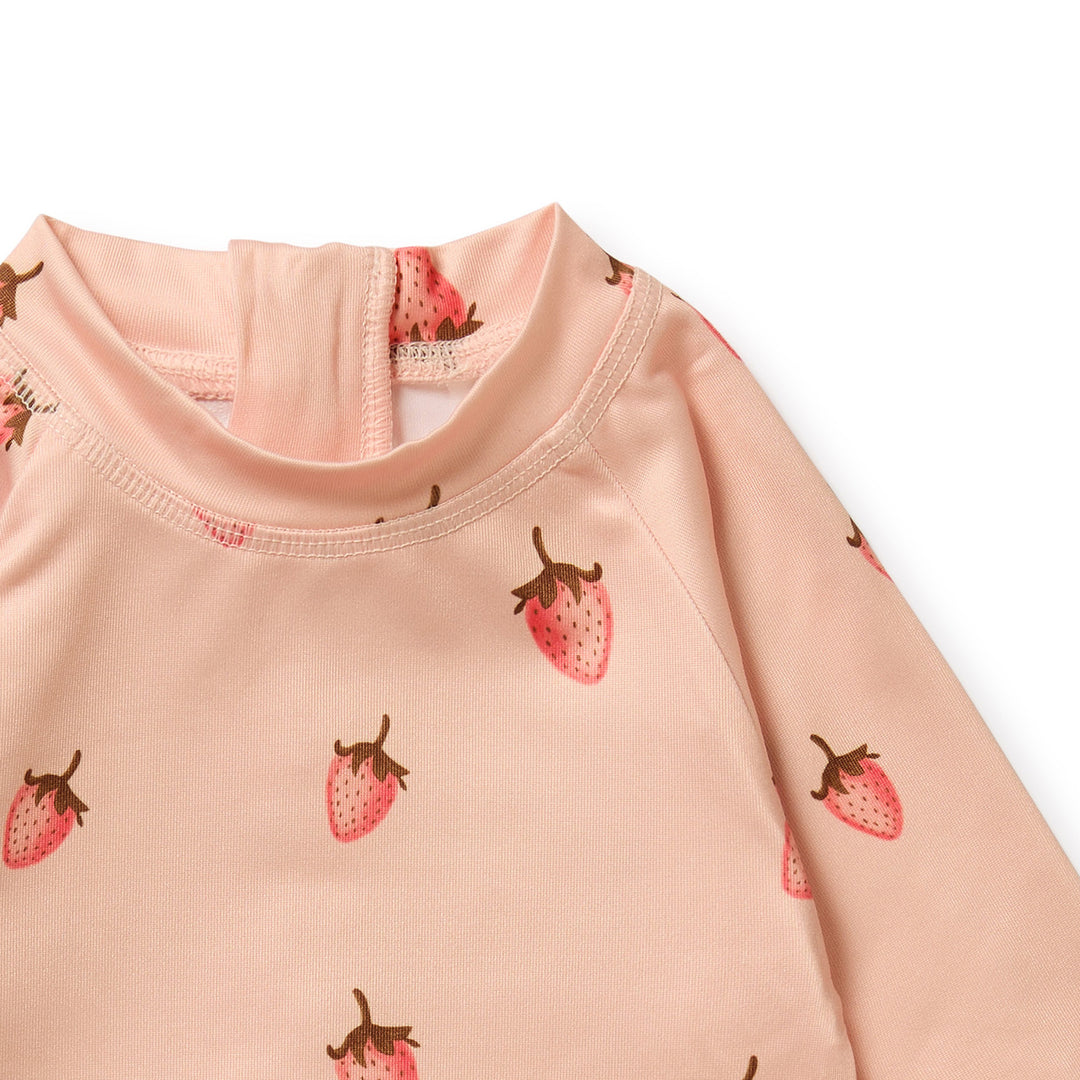 PRE-ORDER - Wilson & Frenchy One Piece Boyleg Swimsuit - Strawberry Kisses