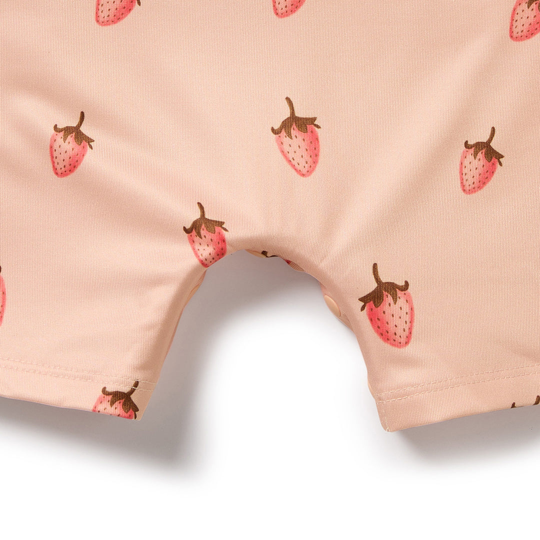 PRE-ORDER - Wilson & Frenchy One Piece Boyleg Swimsuit - Strawberry Kisses