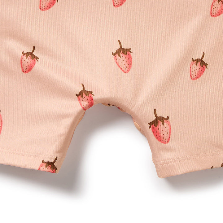 PRE-ORDER - Wilson & Frenchy One Piece Boyleg Swimsuit - Strawberry Kisses