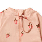 One Piece Boyleg Swimsuit - Strawberry Kisses